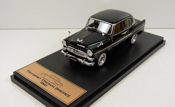 Toyopet Crown (RS31D) 1961 Zwart 1-43 Altaya Premium Japans Collection