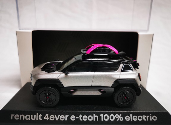 Renault 4ever E-Tech 100% Electric Concept Grijs 1-43 Norev