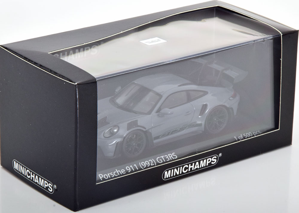 Porsche 911 (992) GT3RS 2023 Grijs / Zwart 1-43 Minichamps Limited