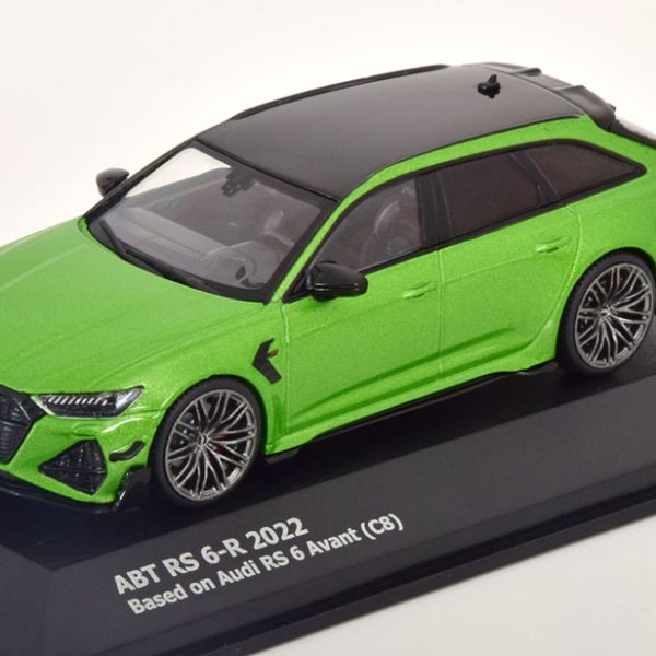 Audi ABT RS 6-R Avant 2022 Groen Metallic / Zwart 1-43 Solido