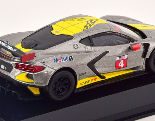 Chevrolet Corvette C8.R No.4 2020 Grijs / Geel 1-43 Burago Racing Series