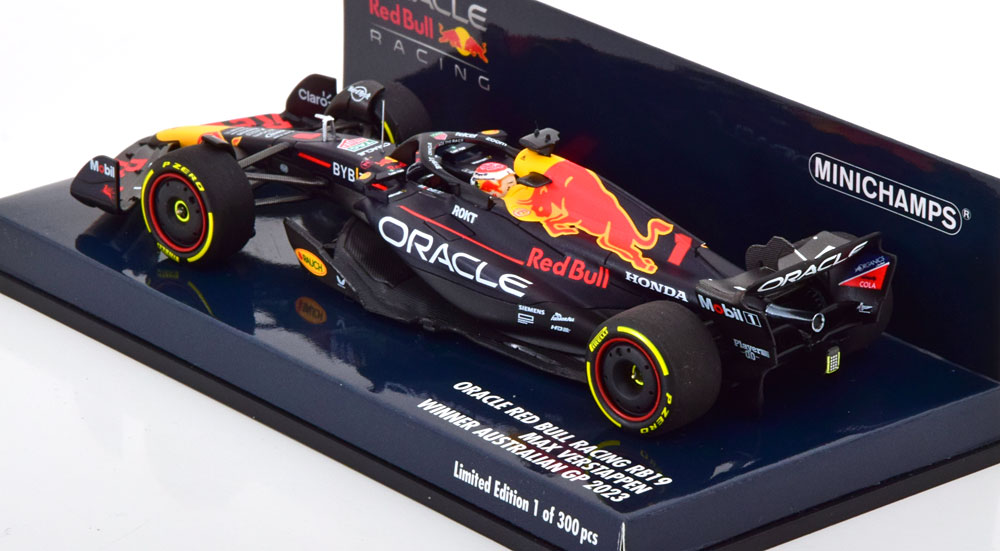 Oracle Red Bull Racing RB19 Winner Australian GP 2023 Max Verstappen 1-43 Minichamps Limited 300 Pieces
