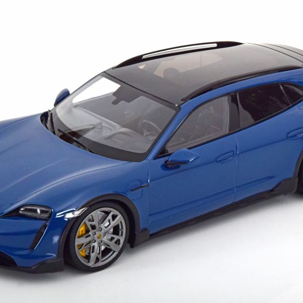 Porsche Taycan CUV Turbo S 2021 Blauw 1-18 Minichamps Limited 450 Pieces