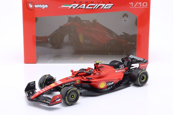 Ferrari SF23 2023 #55 C.Sainz 1-18 Burago Racing Series