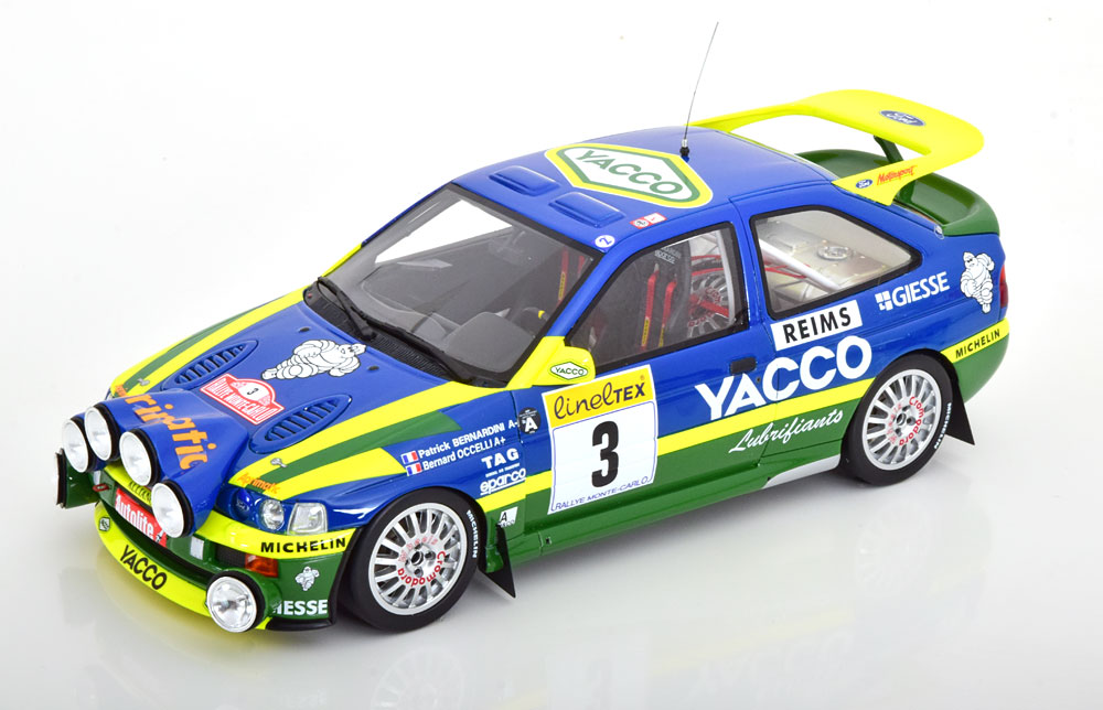 Ford Escorth RS Cosworth No.3, Rally Monte Carlo 1996 Bernardini/Occelli "Yacco" 1-18 Ottomobile Limited 3000 Pieces