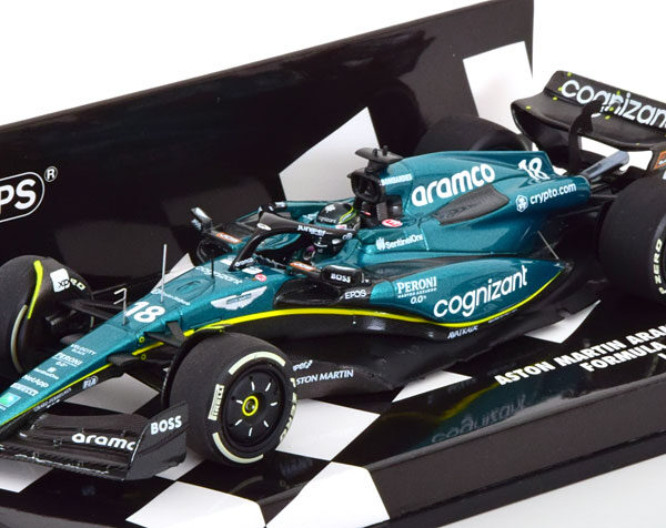 Aston Martin Aramco Cognizant #18 F1 Team AMR23 2023 Lance Stroll 1-43 Minichamps Limited 720 Pieces