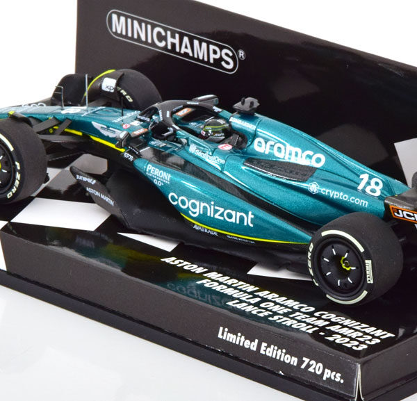 Aston Martin Aramco Cognizant #18 F1 Team AMR23 2023 Lance Stroll 1-43 Minichamps Limited 720 Pieces