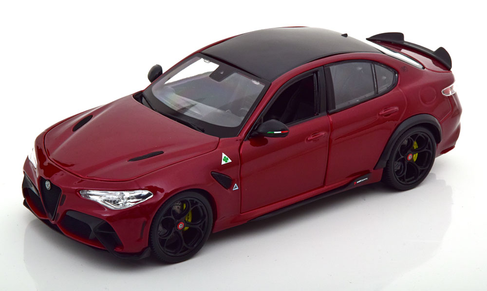 Alfa Romeo Giulia GTA 2020 Donkerrood Metallic 1-18 Burago