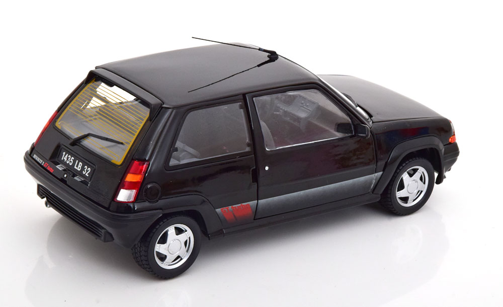 【希少】ユニバーサルホビー 1/43 Renault 5 Supercinq Renault R5 SuperCinq GT Turbo 1989 Zwart 1:18 Norev - Schuiten