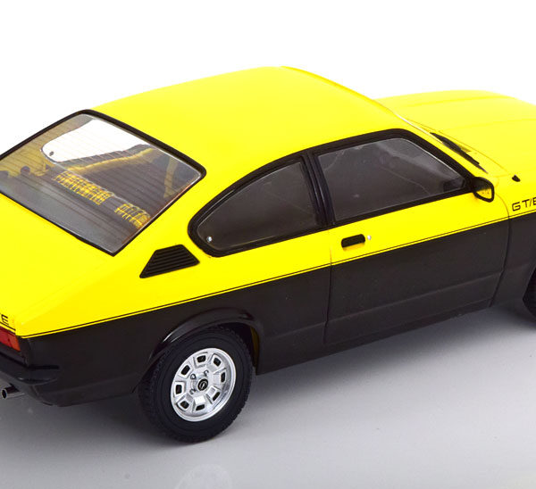 Opel Kadett C Coupe GT/E 1976 Geel / Zwart 1-18 MCG Models