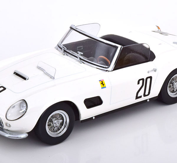Ferrari 250 GT California Spyder No.20, 24Hrs Le Mans 1960 Schlesser/Sturgis Wit 1-18 KK-Scale