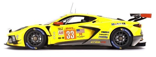 Chevrolet Corvette C8.R 2023 Nr.33 Corvette Racing WEC 1000 Miles of Sebring 2023 Catsburg / Keating / Varro 1/18 Topspeed (Resin)
