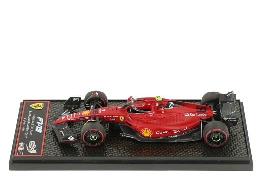 Ferrari F1-75 #55 2nd Bahrain GP 2022 Carlos Sainz Rood 1-43 BBR-Models Limited 327 Pieces