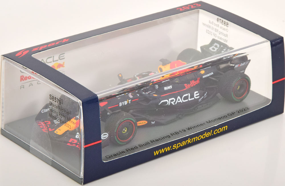 Oracle Red Bull Racing RB19 Winner Monaco GP 2023 Max Verstappen 1-43 Spark