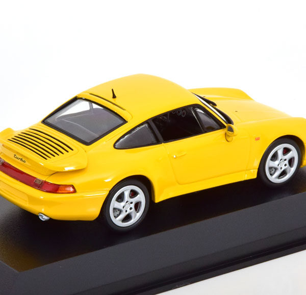 Porsche 911 (993) Turbo 1995 Geel 1-43 Minichamps Limited 500 Pieces