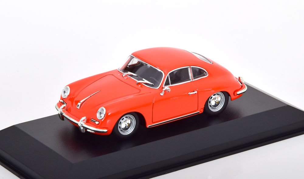 Porsche 356 B Coupe 1961 Oranje 1-43 Maxichamps
