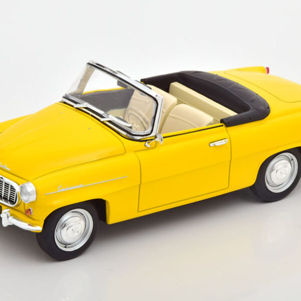 Skoda Felicia Cabriolet 1959 Geel 1-24 Whitebox