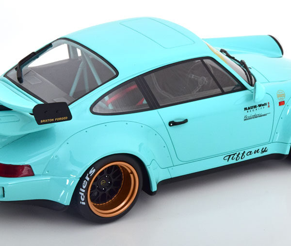 Porsche 911 (964) RWB "Body Kit Tiffany" 2015 Mintgroen 1-18 GT Spirit Limited 2000 Pieces