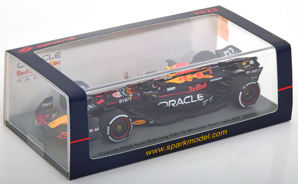 Oracle Red Bull Racing RB19 Winner GP Bahrain 2023 World Champion Max Verstappen 1-43 Spark