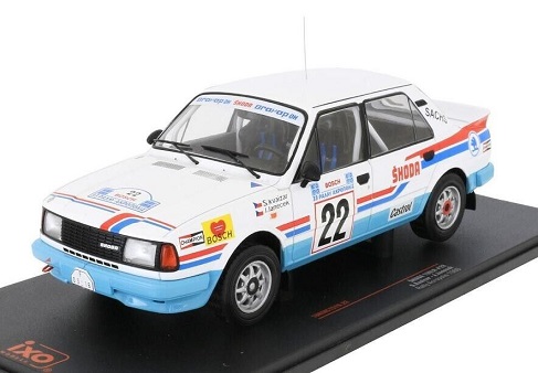 Skoda 130LR #22 WRC Rally Acropolis 1986 S.Kvaizar / J.Janecek 1-18 Ixo Models