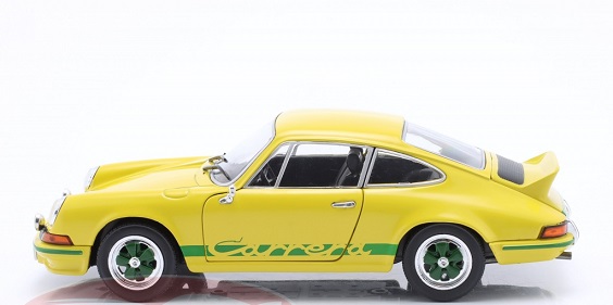 Porsche 911 Carerra 2.7.RS 1973 Geel / Groen 1-24 Whitebox