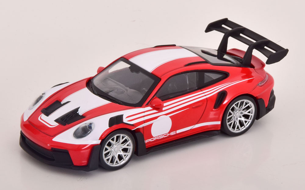 Porsche 911 GT3 RS 2022 "Salzburg Livery" Rood / Wit 1-43 Norev Jet Car