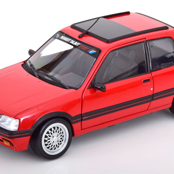 Peugeot 205 GTI "PTS Deco" 1991 Rood 1-18 Norev