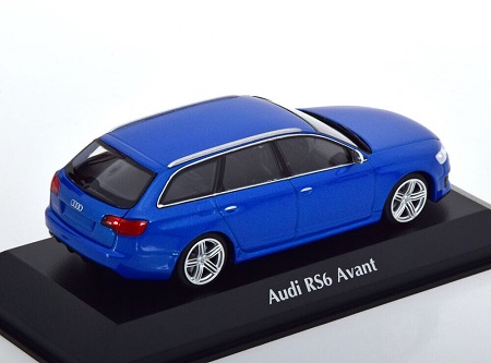 Audi RS6 Avant 2007 Blauw Metallic 1-43 Maxichamps