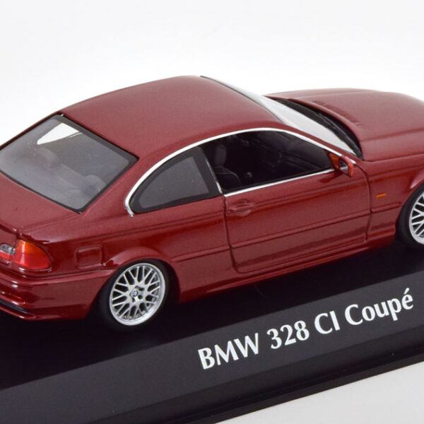 BMW 328 CI Coupe 1999 (E46) Rood Metallic 1-43 Maxichamps