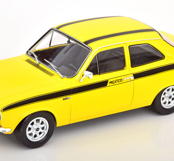 Ford Escort MKI RS2000 1973 "Mexico" Geel / Zwart 1-18 MCG Models