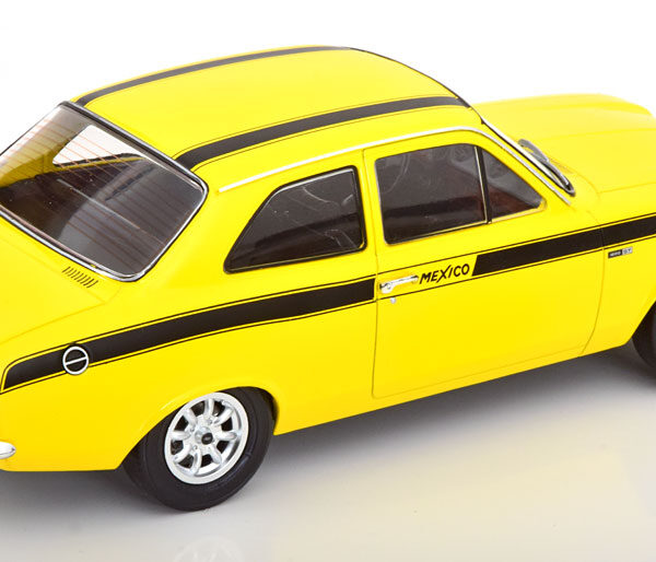 Ford Escort MKI RS2000 1973 "Mexico" Geel / Zwart 1-18 MCG Models