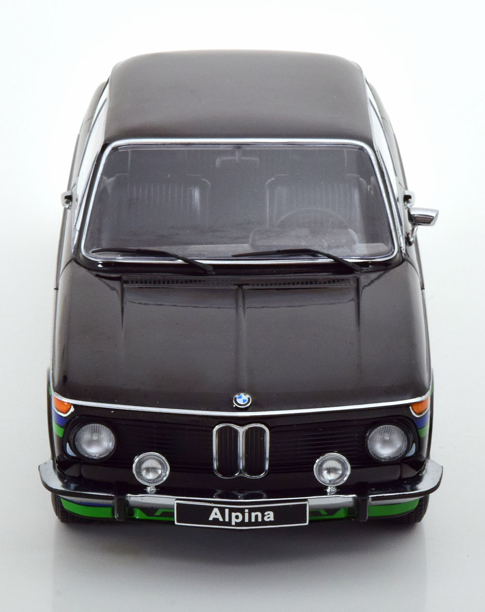 BMW 2002 Alpina 1974 Zwart 1-18 KK-Scale (Metaal) - Schuiten