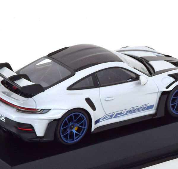 Porsche 911 (992) GT3 RS 2023 Grijs Metallic (Blue Wheels) "Weissage Paket" ( Nürburgring Nordschleife 6:49.328 min) 1-43 Minichamps Limited 649 Pieces