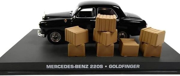 Mercedes-Benz 220S 1956 "James Bond Goldfinger" Black 1-43 Altaya James Bond 007 Collection