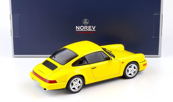 Porsche 911 (964) Carrera 2 Coupe 1992 Yellow 1:18 Norev