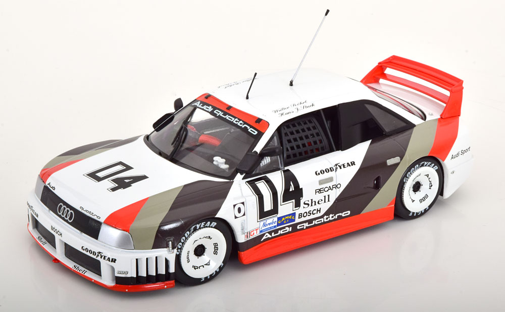 Audi 90 IMSA GTO No.04, 500km Miller High Life 1989 Stuck/Röhrl 1-18 Werk83  - Schuiten Autominiaturen