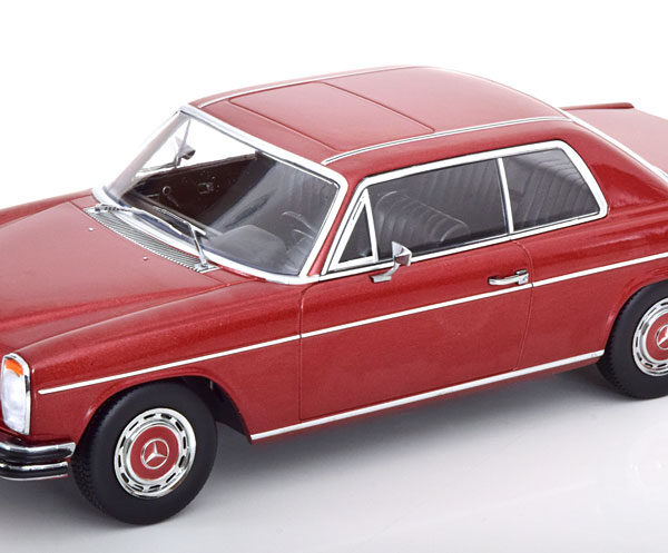 Mercedes-Benz 280C/8 (W114) Coupe 1969 Dark Red Metallic 1-18 KK-Scale (Metaal)