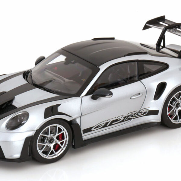 Porsche 911 (992) GT3 RS Coupe 2022 Zilver Metallic / Zwart 1-18 Norev