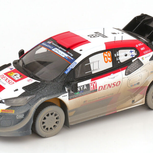 Toyota GR Yaris Rally 1 Hybrid No.69, Safari Rally 2023, World Champion "Dirty Version" Rovanpera/Halttunen 1-18 Ixo Models