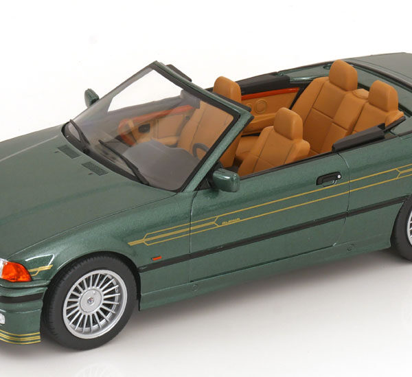 BMW Alpina B3 3.2 (E36) Cabriolet met Softtop 1996 Groen Metallic 1-18 MCG Models