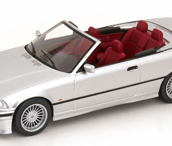 BMW Alpina B3 3.2 (E36) Cabriolet met Softtop 1996 Zilver 1-18 MCG Models