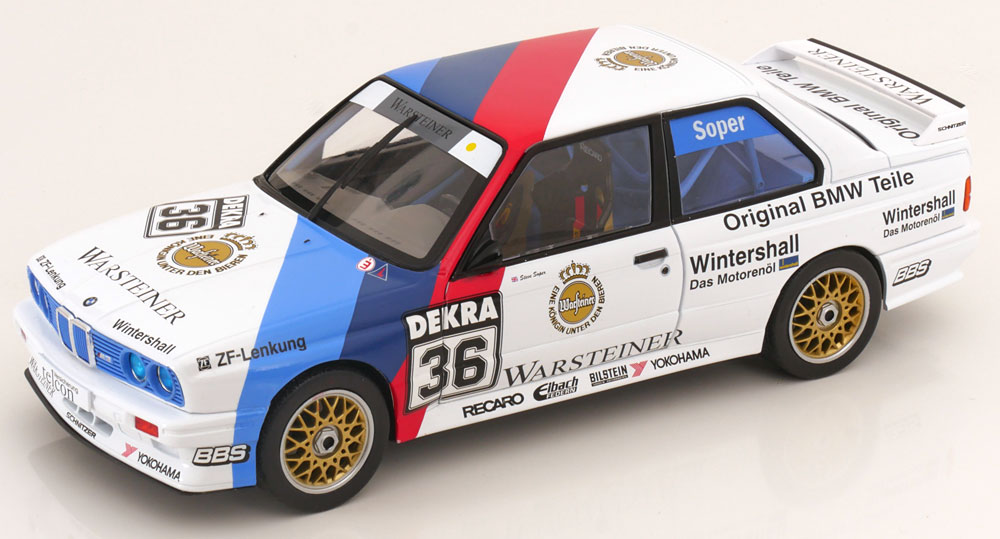BMW M3 (E30) No.36, DTM 1990 "Warsteiner" Soper 1-18 Solido