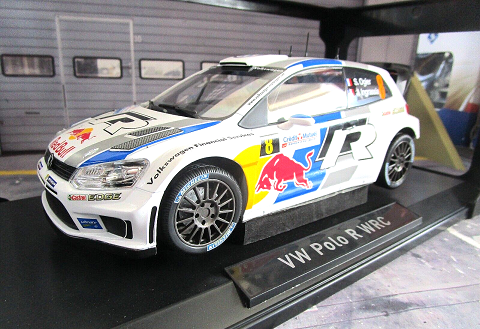 Volkswagen Polo R #8 WRC Winner Rally France 2013 "Red Bull" S.Ogier / J.Ingrassia 1-18 Norev