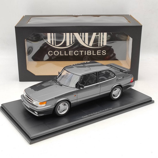 Saab 900 Turbo T16 Airflow 1988 Grijs Metallic 1/18 DNA Collectibles (Resin)