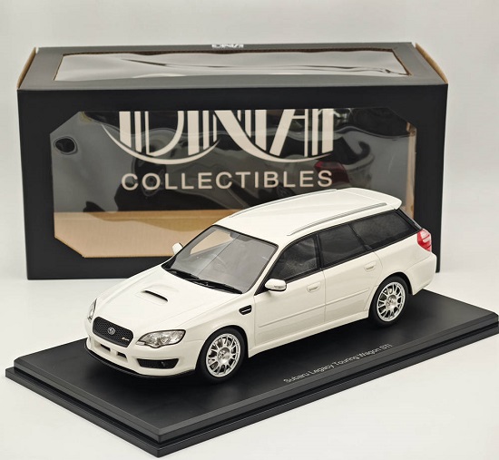 Subaru Legacy Touring Wagon STI 2007 Wit Metallic 1-18 DNA Collectibles (Resin)