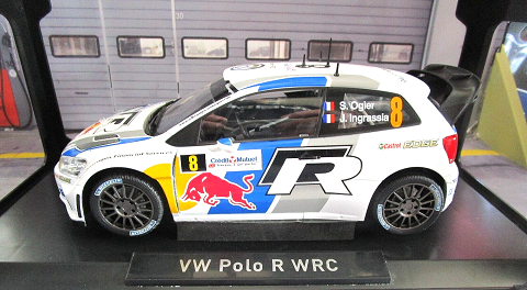 Volkswagen Polo R #8 WRC Winner Rally France 2013 "Red Bull" S.Ogier / J.Ingrassia 1-18 Norev