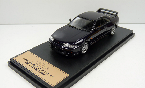 Nissan Skyline GT-R R33 (BCNR33) 1997 Zwart 1-43 Altaya Premium Japans Collection