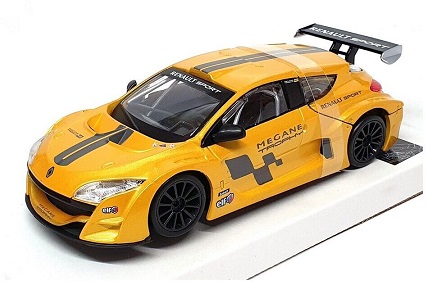 Renault Megane Trophy 2005 Geel Metallic 1-24 Burago