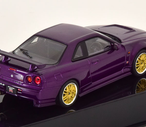 Nissan Skyline GT-R (R34) Customized 2002 Paars Metallic 1-43 Ixo Models