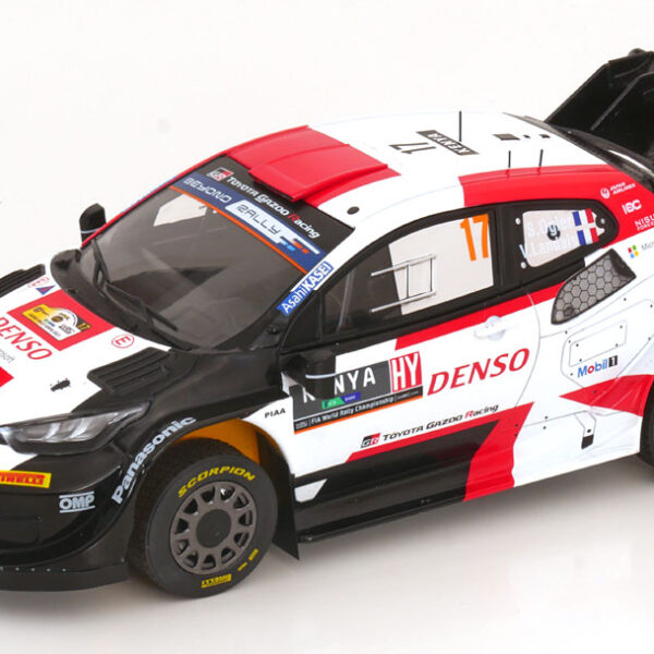 Toyota GR Yaris Rally 1 #17 Hybrid Winner Safari Rally 2023 Ogier/Landais 1-18 Ixo Models